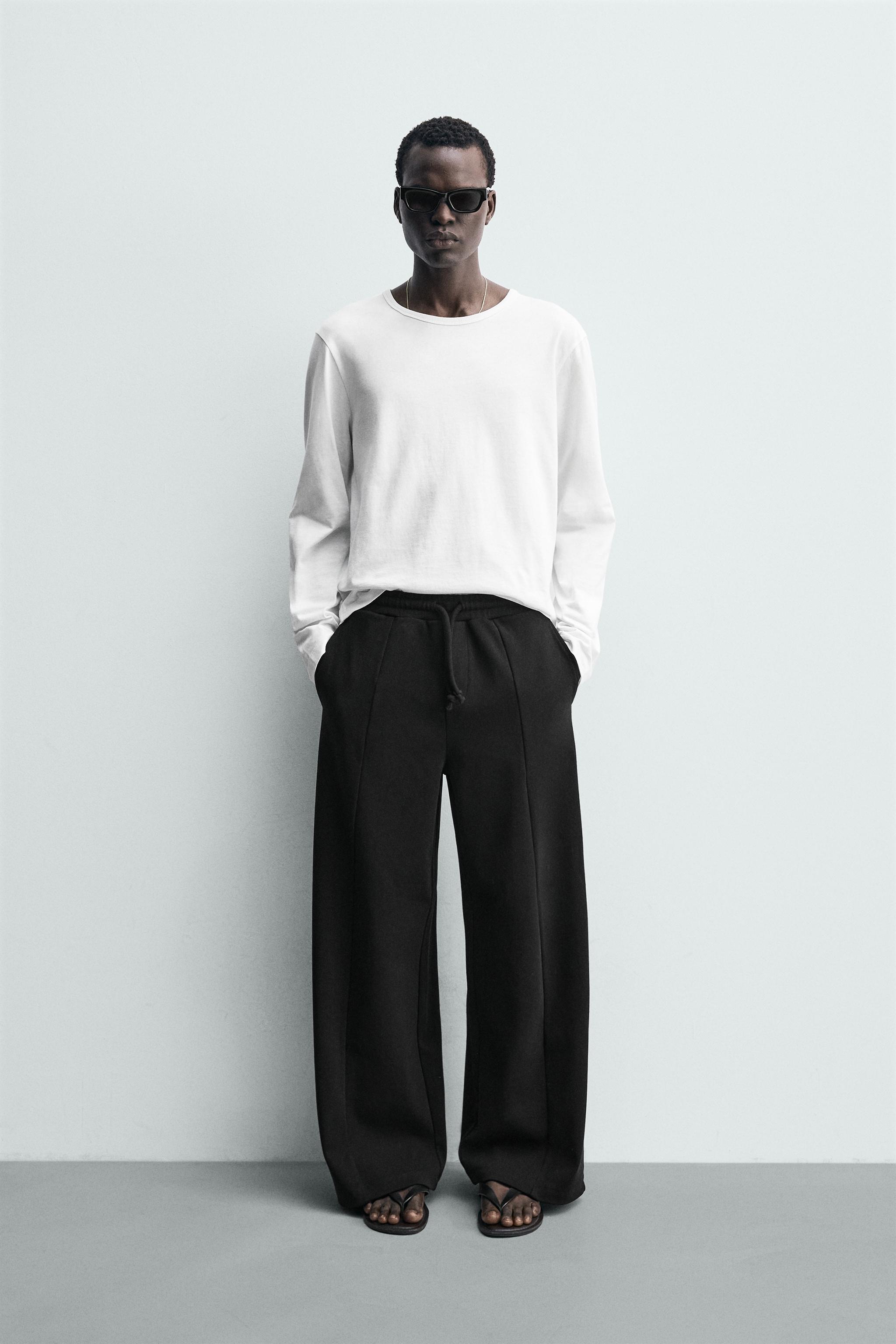 RELAXED FIT SEAMED JOGGING PANTS